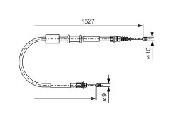 BOSCH 1987477730 — Трос ручного тормоза