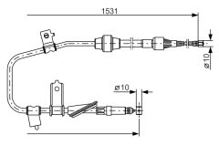 BOSCH 1987477788 — Трос ручного тормоза