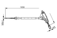 BOSCH 1987477871 — Cablu frână de mână