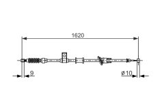 BOSCH 1987477893 — Cablu frână de mână