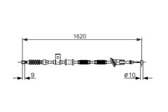 BOSCH 1987477894 — Cablu frână de mână