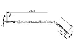 BOSCH 1987477903 — Cablu frână de mână