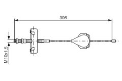 BOSCH 1987477990 — Трос ручного тормоза