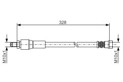 BOSCH 1987481001 — Тормозной шланг
