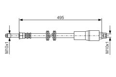 BOSCH 1987481005 — Тормозной шланг