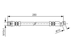 BOSCH 1987481014 — Тормозной шланг