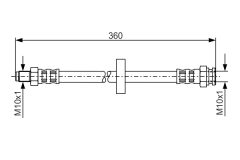 BOSCH 1987481017 — Тормозной шланг