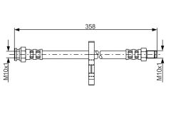 BOSCH 1987481019 — Furtun de frână