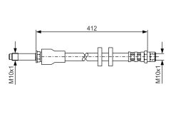 BOSCH 1987481021 — Тормозной шланг