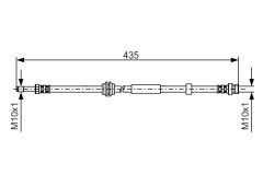 BOSCH 1987481023 — Furtun de frână
