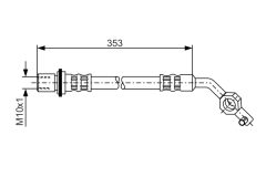 BOSCH 1987481036 — Тормозной шланг