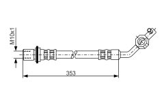 BOSCH 1987481037 — Тормозной шланг