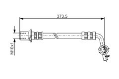 BOSCH 1987481040 — Тормозной шланг