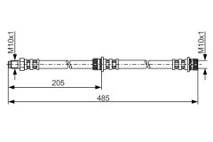 BOSCH 1987481055 — Furtun de frână