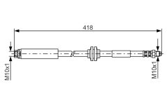 BOSCH 1987481058 — Furtun de frână