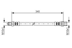 BOSCH 1987481080 — Тормозной шланг