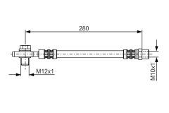 BOSCH 1987481082 — Тормозной шланг