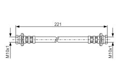BOSCH 1987481095 — Тормозной шланг