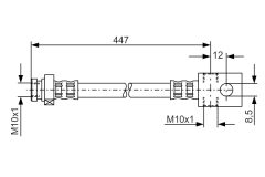 BOSCH 1987481101 — Тормозной шланг