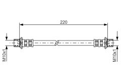 BOSCH 1987481132 — Тормозной шланг