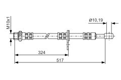 BOSCH 1987481139 — Тормозной шланг