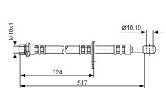 BOSCH 1987481140 — Тормозной шланг