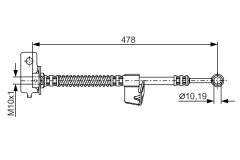 BOSCH 1987481169 — Furtun de frână