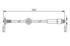 BOSCH 1987481172 — Тормозной шланг