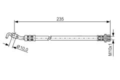 BOSCH 1987481177 — Furtun de frână