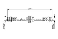 BOSCH 1987481185 — Тормозной шланг