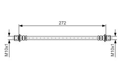 BOSCH 1987481192 — Тормозной шланг