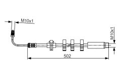 BOSCH 1987481264 — Furtun de frână