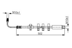 BOSCH 1987481265 — Furtun de frână