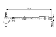 BOSCH 1987481317 — Furtun de frână