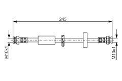BOSCH 1987481334 — Тормозной шланг