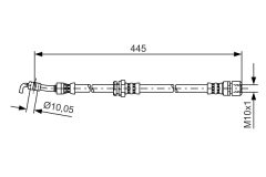 BOSCH 1987481386 — Furtun de frână