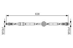 BOSCH 1987481399 — Furtun de frână