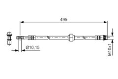 BOSCH 1987481405 — Furtun de frână