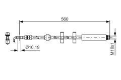 BOSCH 1987481406 — Furtun de frână