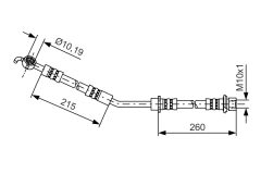 BOSCH 1987481409 — Тормозной шланг