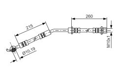 BOSCH 1987481410 — Тормозной шланг