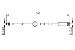 BOSCH 1987481418 — Тормозной шланг
