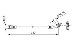 BOSCH 1987481423 — Тормозной шланг