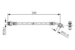 BOSCH 1987481424 — Тормозной шланг