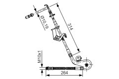 BOSCH 1987481427 — Тормозной шланг