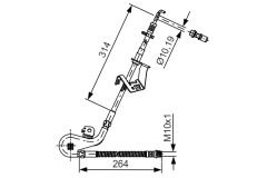 BOSCH 1987481428 — Тормозной шланг