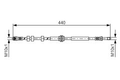 BOSCH 1987481430 — Тормозной шланг