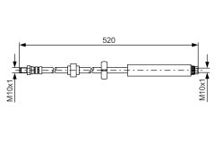 BOSCH 1987481436 — Тормозной шланг