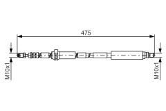 BOSCH 1987481449 — Furtun de frână