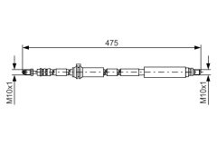 BOSCH 1987481450 — Furtun de frână